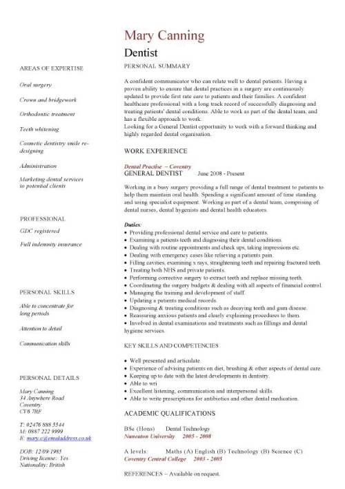 Cv Template Medicine  