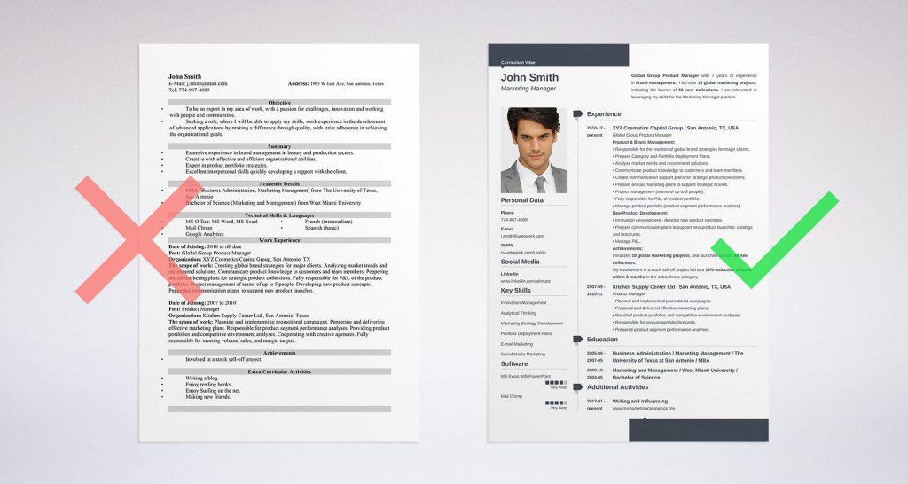 Cv Template Vs Resume  